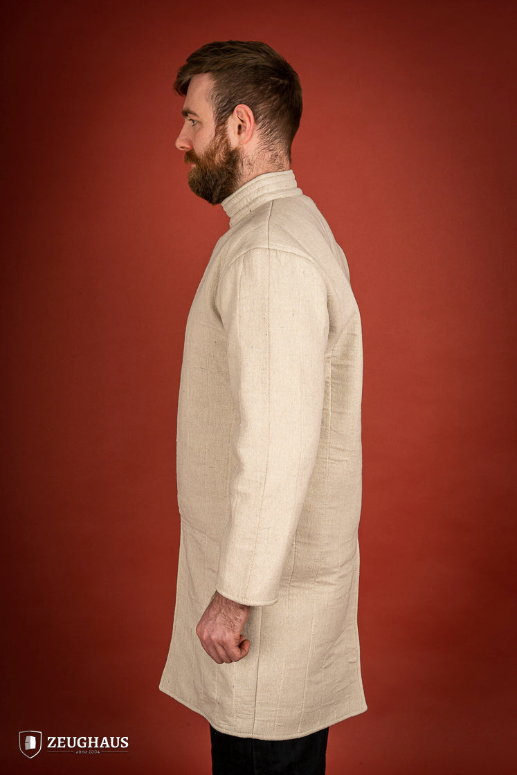 Medieval Infantry Gambeson Natural - Historical Battle Reenactment & LARP Armor for Cosplay and Renaissance Fairs
