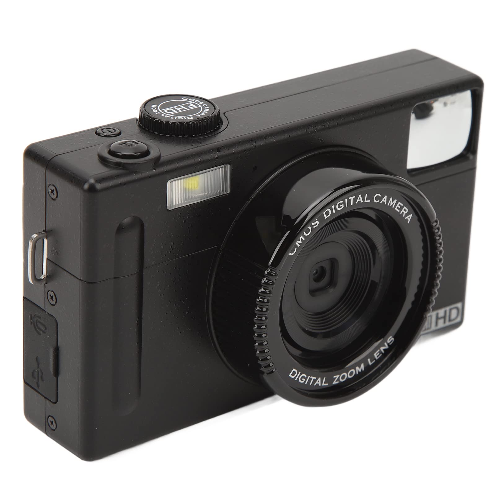 48MP Digital Camera with 4K Video, Dual Screen & Self Timer - Compact HD Camcorder for Baby Growth, Travel, Wedding Photography | Face Detection & Fill Light (Black) - Perfect for Family Events, Vlogging & Outdoor Adventures