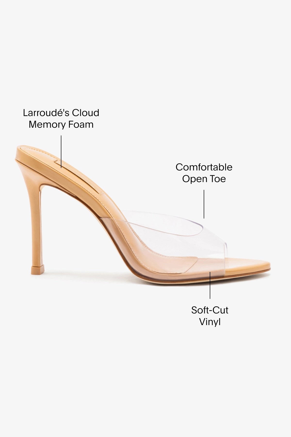 Jasmine Hi Mule Shoes for Women - Genuine Tan Leather & Vinyl Comfortable Slip-On Loafers - Perfect for Office, Casual Wear & Travel