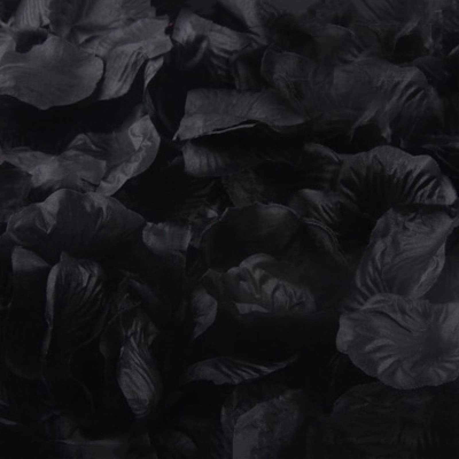 MiKoom Black Rose Petals - 2000 Pcs Artificial Silk Flower Petals for Wedding Decor, Bachelor Party, Romantic Night & Special Events - Perfect for Aisle Scattering, Table Centerpieces & Photo Backdrops