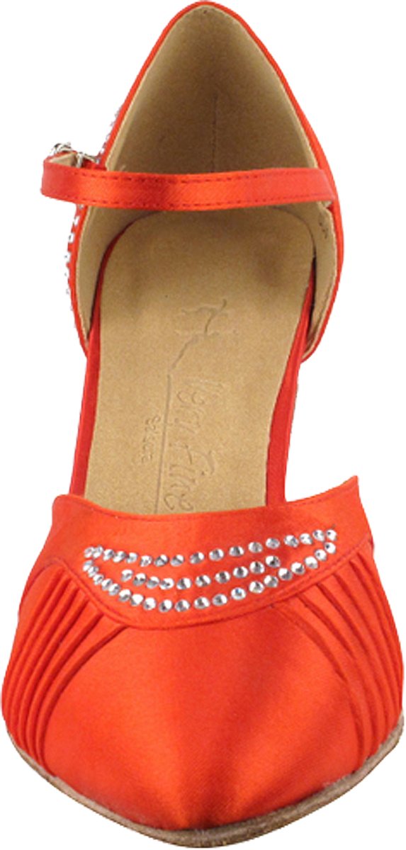 Professional Salsa Ballroom Tango Latin Dance Shoes for Women - 2.5 Inch Heel with Free Wire Brush (Style 1397) | Perfect for Social Dancing, Performances & Dance Competitions