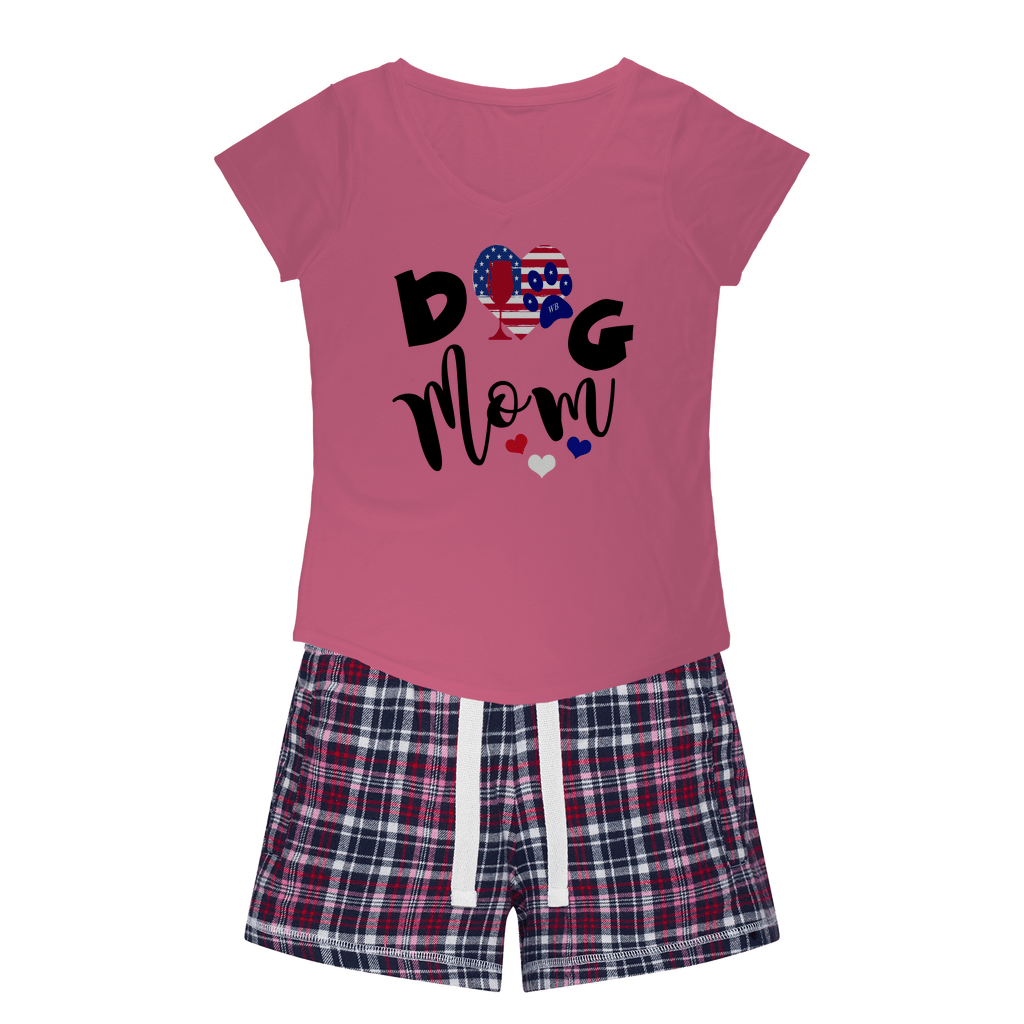 Pink Tee / Navy Short