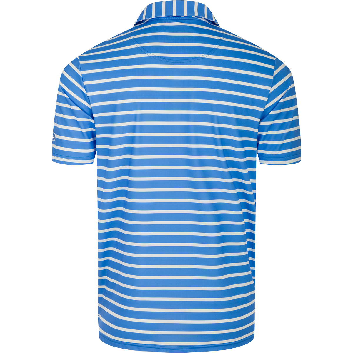 Performance Stretch Striped Short Sleeve Polo Shirt for Men - Breathable Moisture-Wicking Golf & Casual Wear