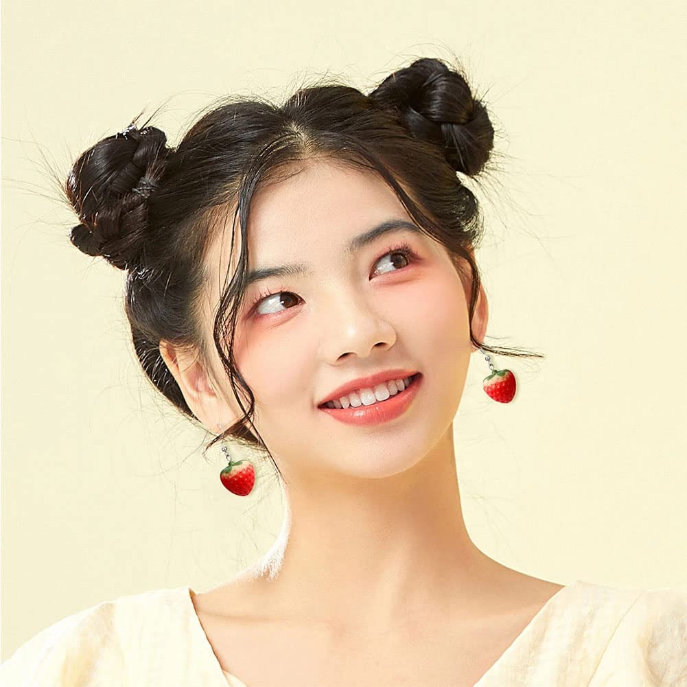 Sweet Strawberry Pineapple Lemon Watermelon Mushroom Cute Kawaii Earrings for Women & Girls - Perfect for Summer Outfits, Parties & Gifts
