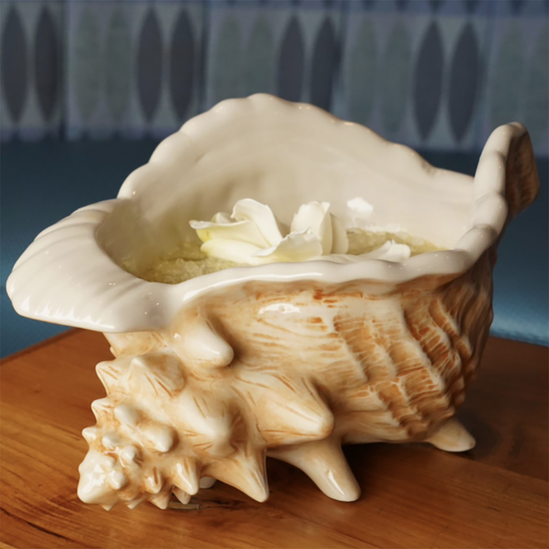 Natural Conch Shell Bowl – Handcrafted Decorative Seashell Bowl for Home Décor, Beach Wedding Centerpiece, and Coastal Themed Party Decor