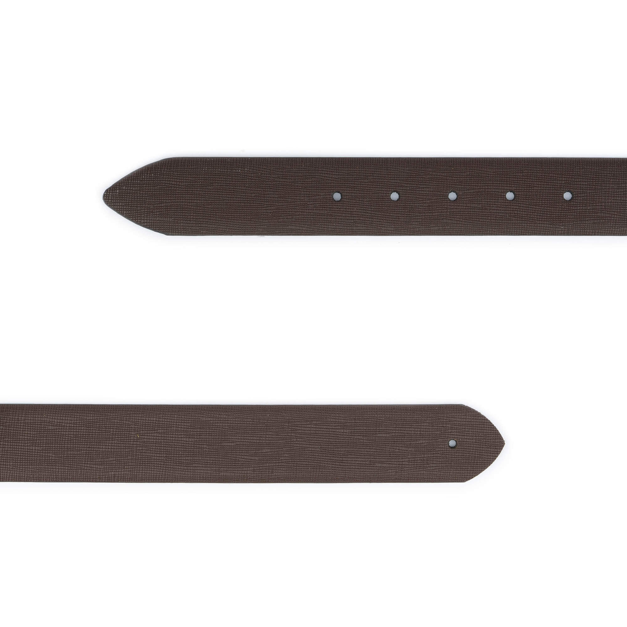 Genuine Brown Saffiano Leather Men's Belt - Premium Replacement Strap for Dunhill Buckles | Dress & Casual Wear for Office & Everyday Use