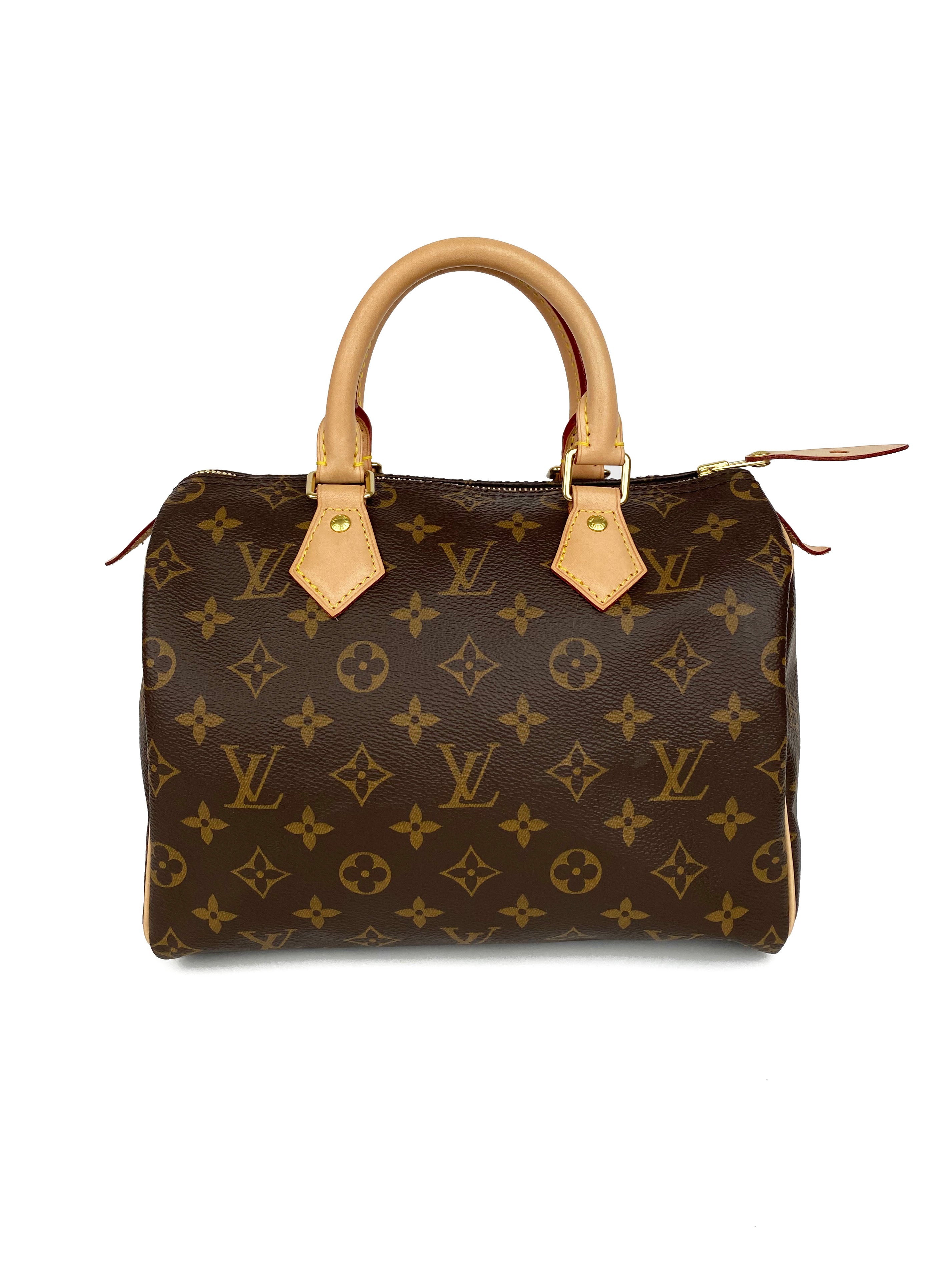 Authentic Louis Vuitton Monogram Speedy 25 Handbag - Luxury Crossbody Bag for Women, Perfect for Travel, Work & Everyday Use