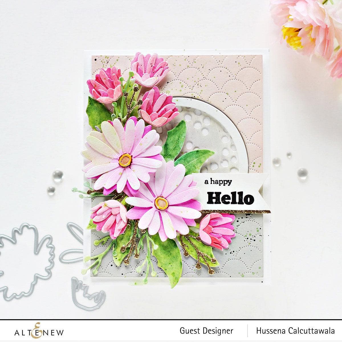 African Daisy Layering Die Set for DIY Paper Flowers - Perfect for Scrapbooking, Card Making, and Home Decor Crafts