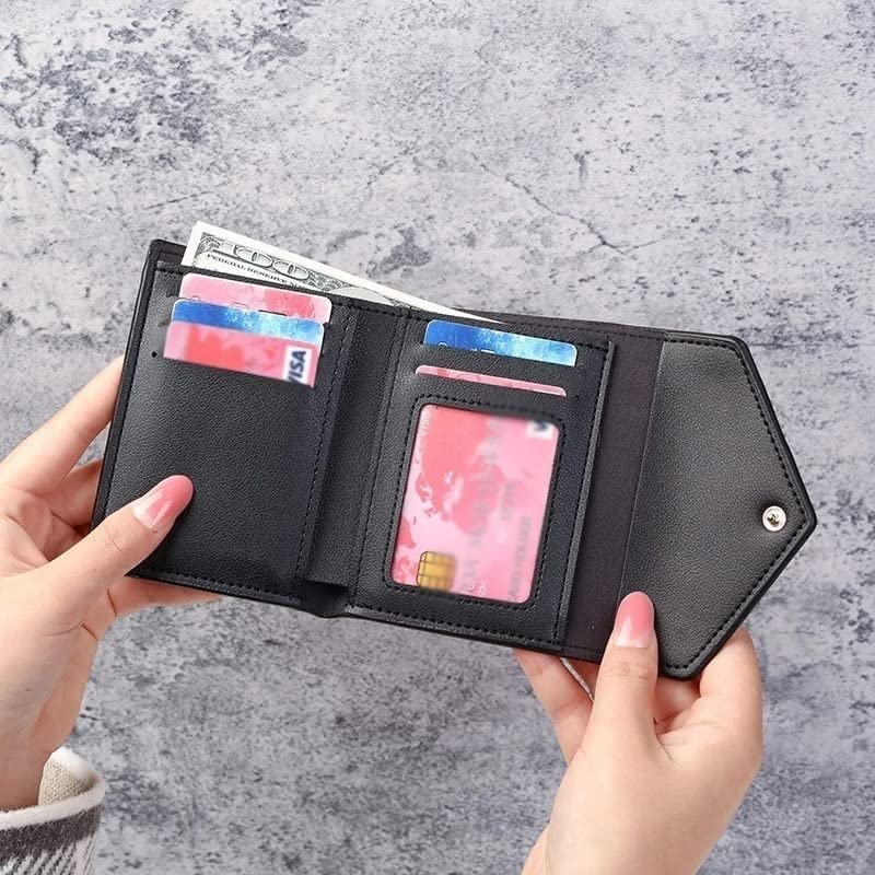 Women's Small Wallet - Slim RFID Blocking Zipper Coin Purse & Credit Card Holder (12x9cm) - Perfect for Travel, Everyday Use & Minimalist Style (Color A)