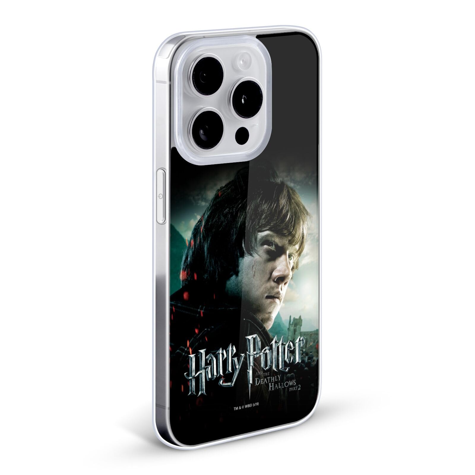 Official Harry Potter Ron Weasley Deathly Hallows iPhone 12 Case - Soft Gel Phone Cover Compatible with iPhone 12/12 Pro - Perfect for Fans, School, Work & Everyday Use
