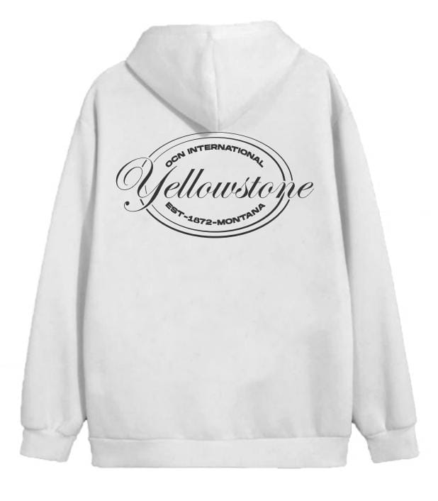 Original Ocn M Kangaroo Hoodie - White 601P4 | Cozy Unisex Pullover for Casual Wear & Street Style