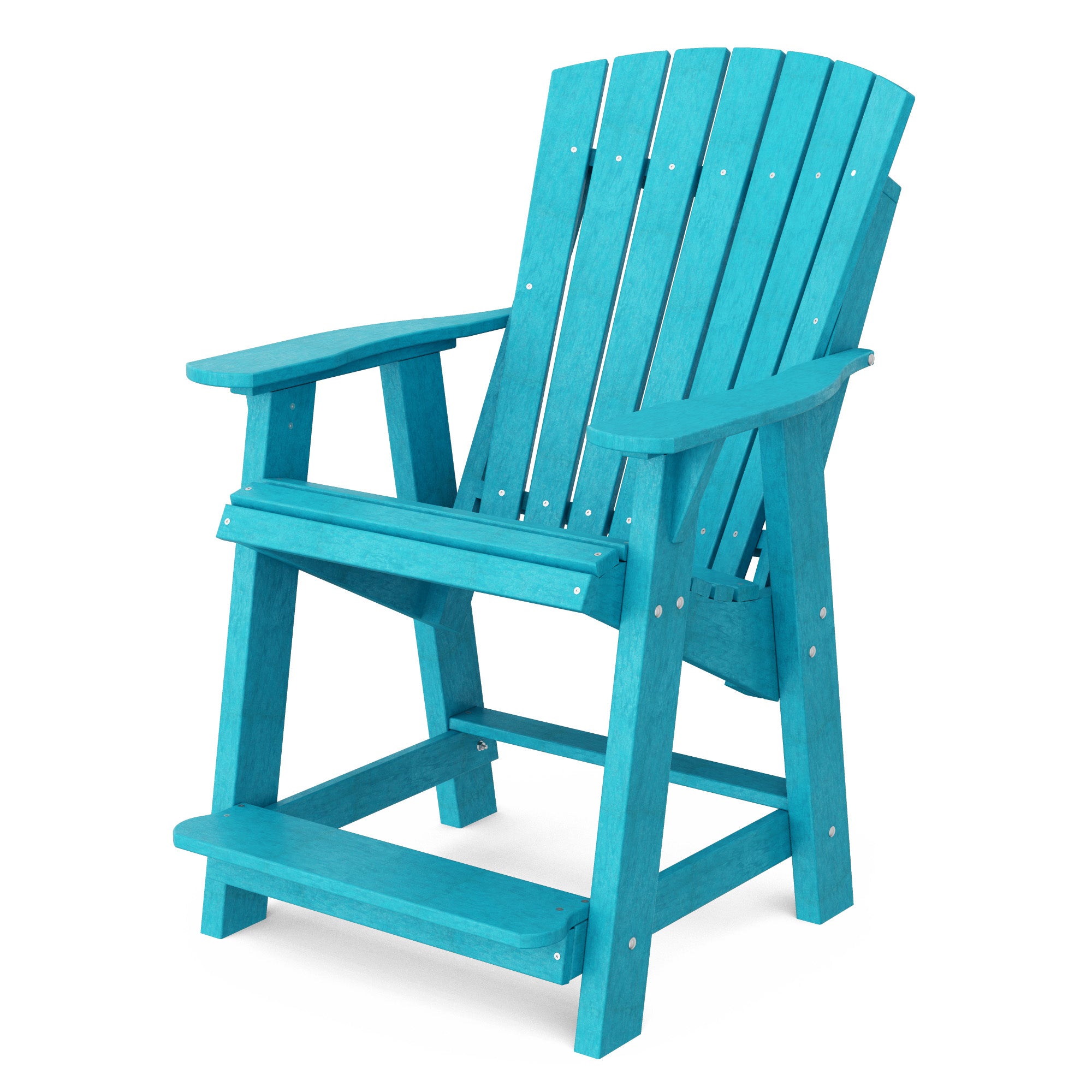 Premium Heritage High Adirondack Chair - Solid Wood Outdoor Patio Furniture for Garden, Deck, Poolside & Backyard Relaxation