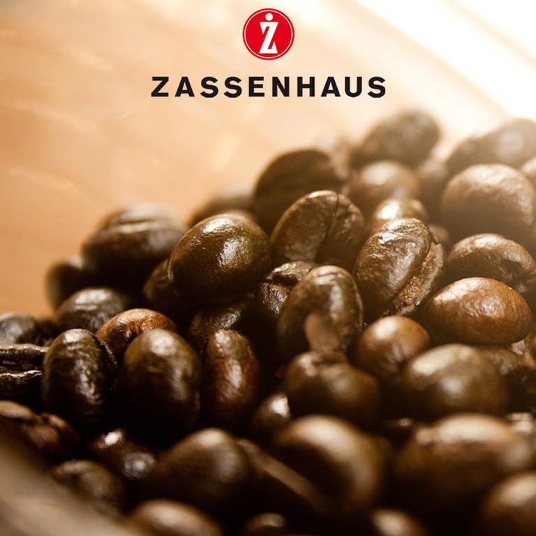Premium Zassenhaus Havanna Manual Coffee Grinder - Brass Finish for Espresso, French Press & Pour Over - Classic Hand Crank Mill for Fresh Ground Coffee at Home or Travel