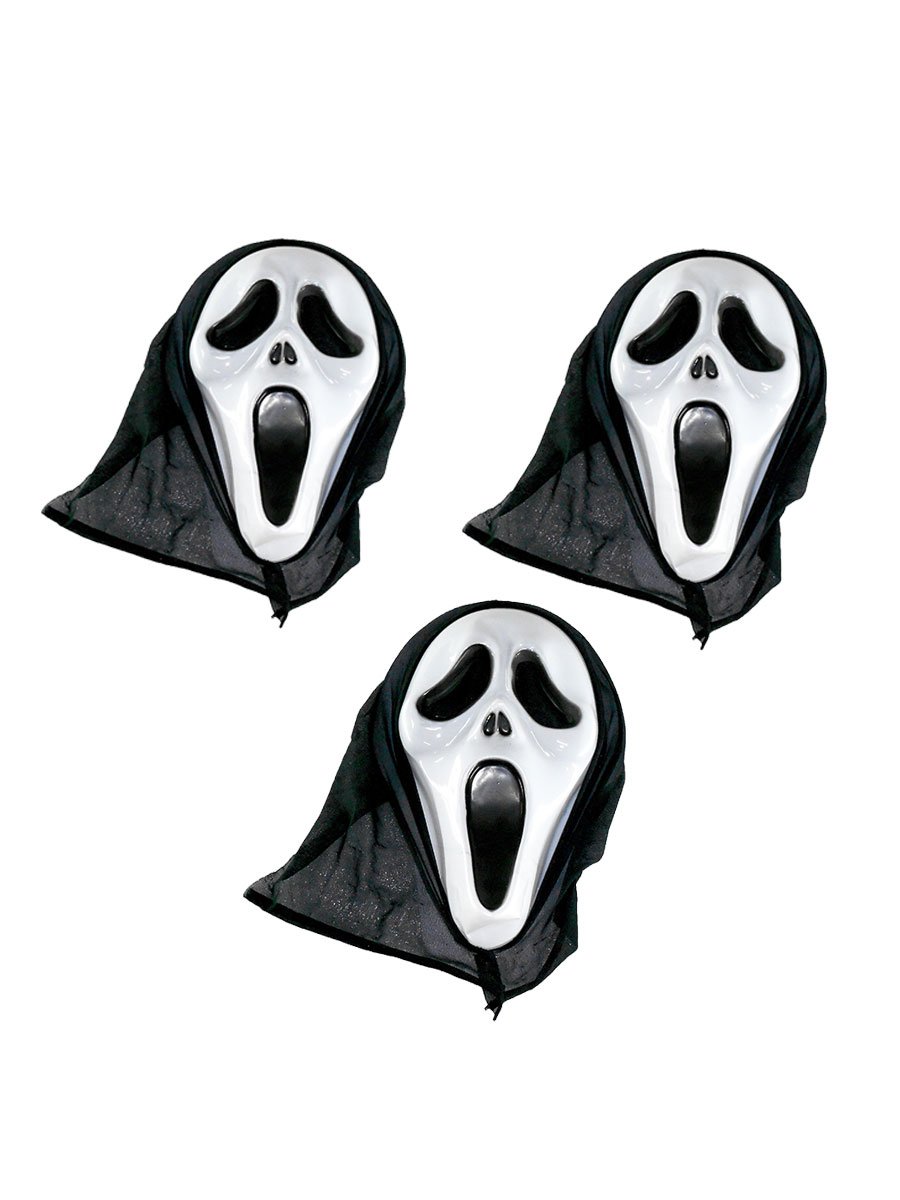 Oxytrends Scary Horror Mask - Pack of 3 for Halloween, Cosplay & Haunted House Parties