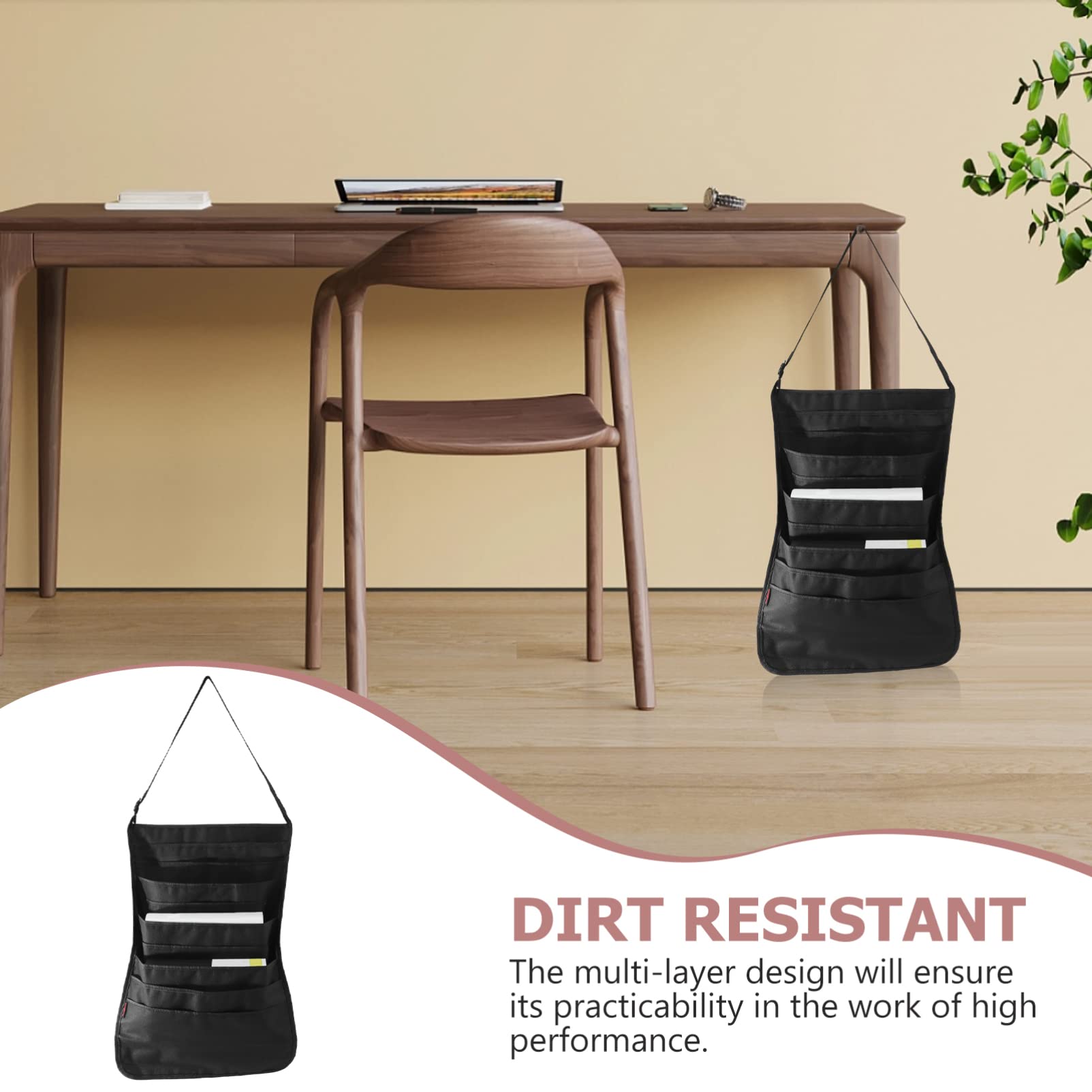 Cabilock Mesh Desk Side Hanging Organizer Bag - Multi-Purpose Storage for Office, Dorm & Home - Perfect for Shoes, Sunglasses, Stationery & Small Items - Space-Saving Hanging Canvas Pocket Organizer for Students & Professionals