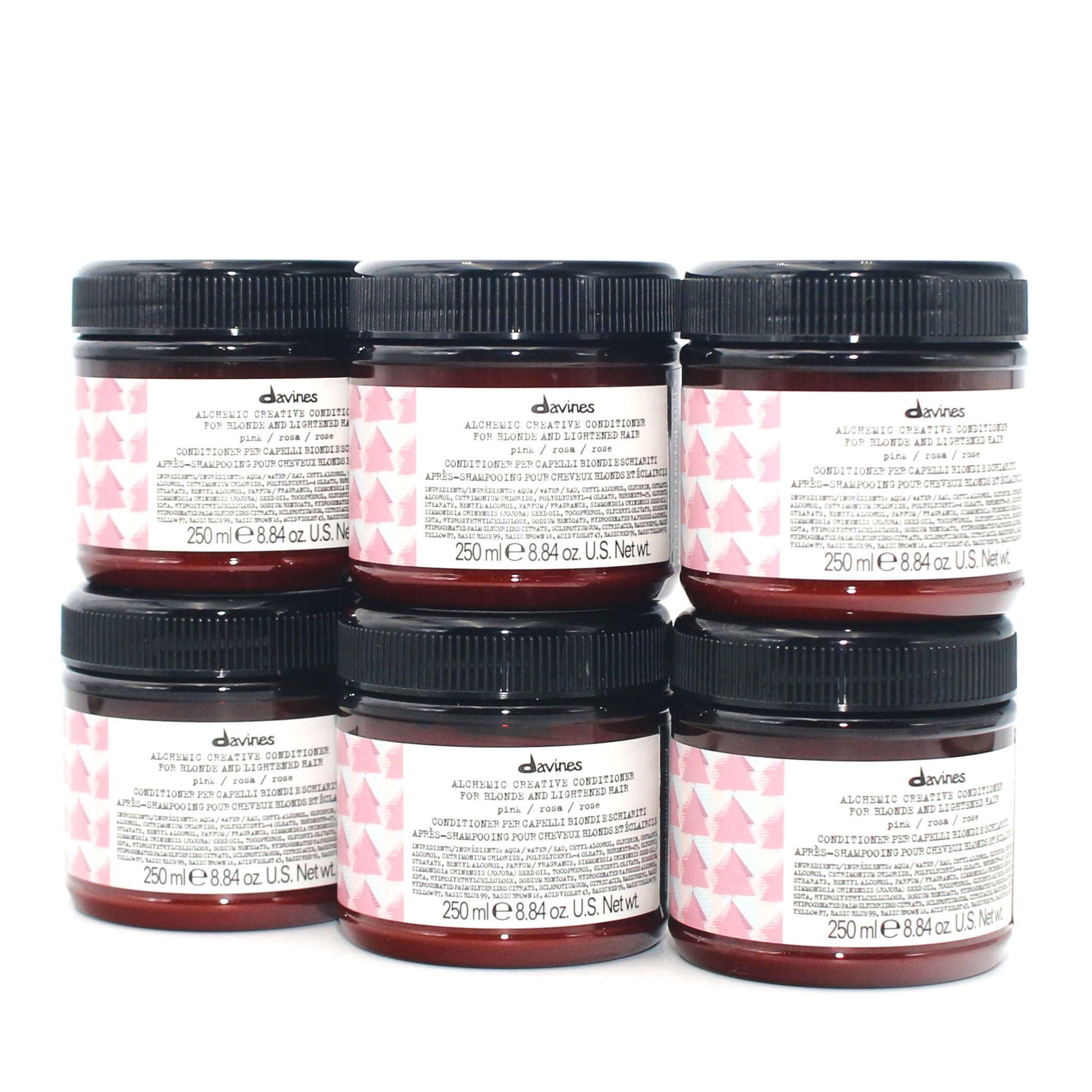 Davines Alchemic Creative Conditioner for Blonde & Lightened Hair - Pink Toning Treatment (8.84 oz) | Hydrating & Color-Enhancing Hair Care for Salon-Quality Results at Home