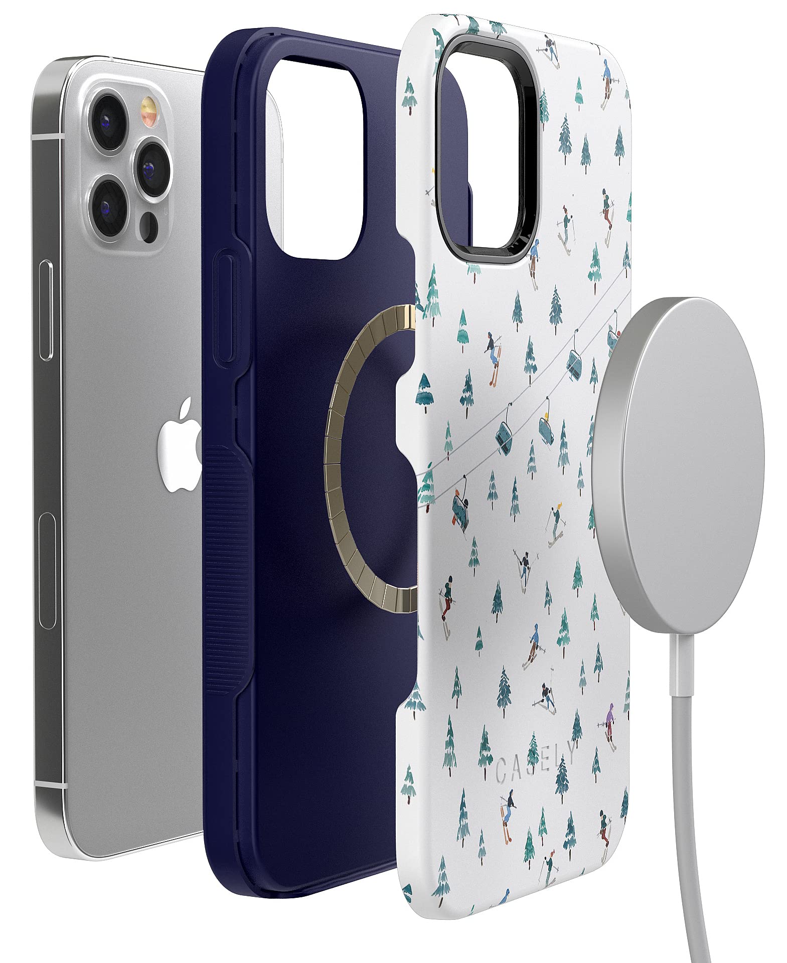 Casely iPhone 12/12 Pro Case with MagSafe - Après Ski Design 