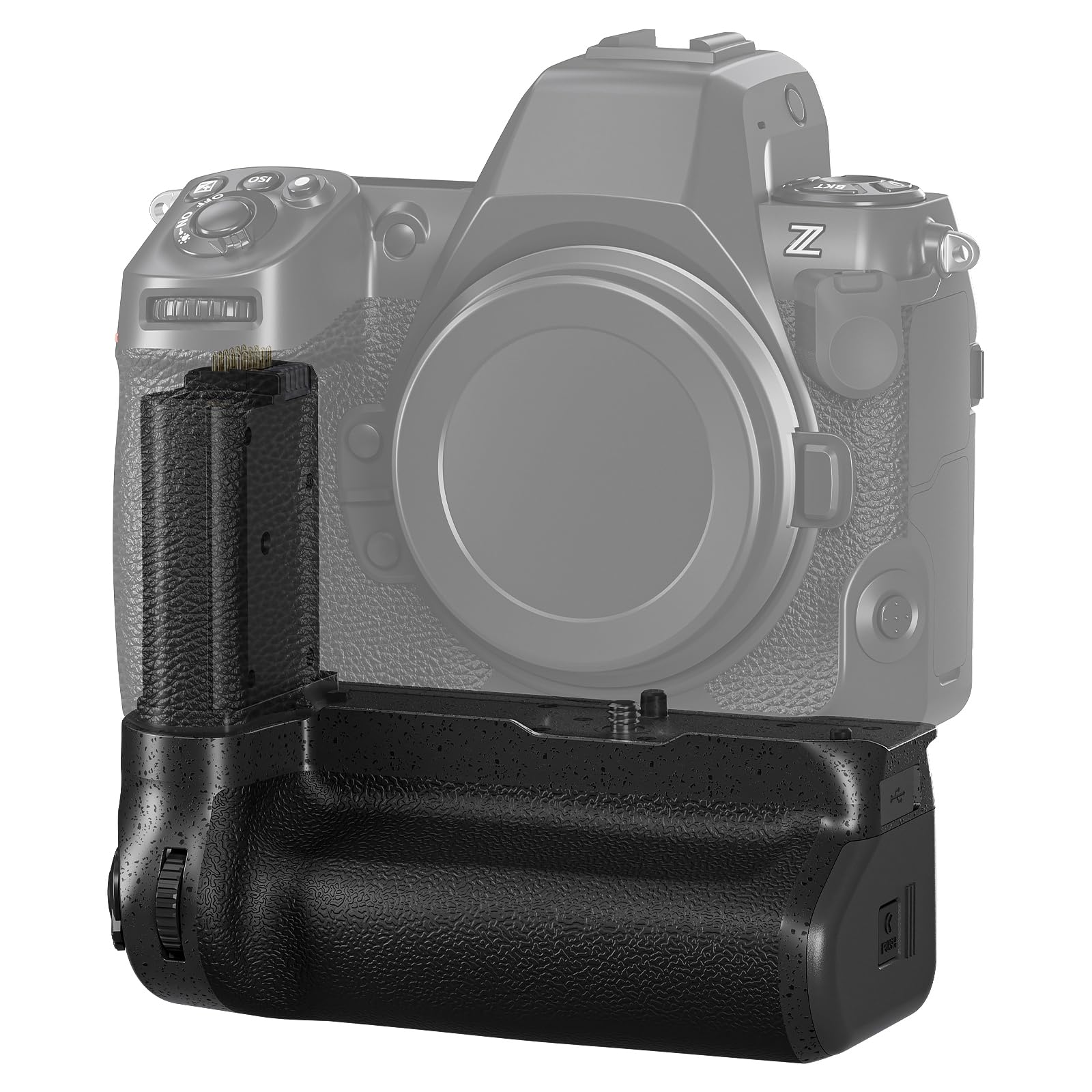 NEEWER MB-N12 Vertical Battery Grip for Nikon Z8 Camera | Hot Swappable Dual EN-EL15c Battery Holder | 1/4