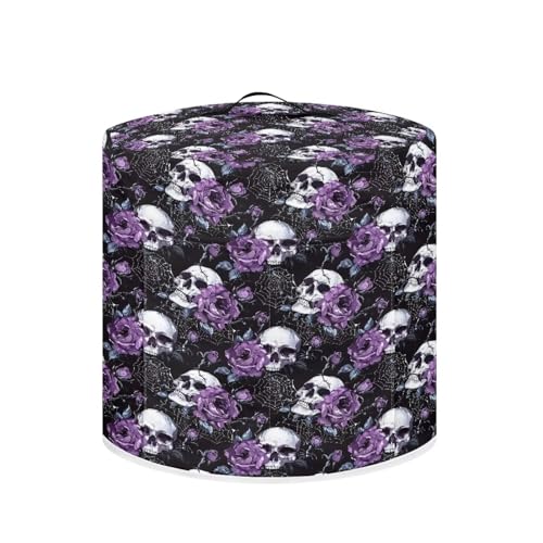Skull Purple Rose Halloween