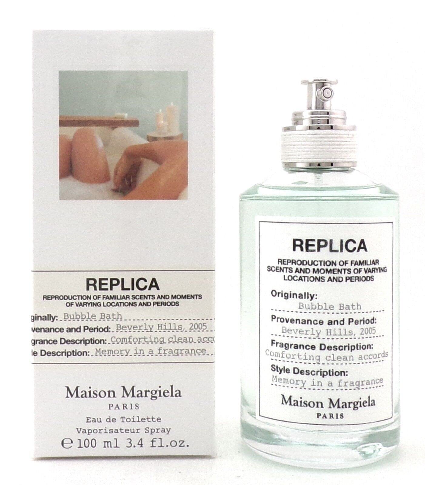 Maison Margiela Replica Bubble Bath Eau de Toilette - 3.4 Fl Oz Fragrance for Women & Men | Fresh & Soothing Scent for Daily Wear, Relaxation & Gift Giving