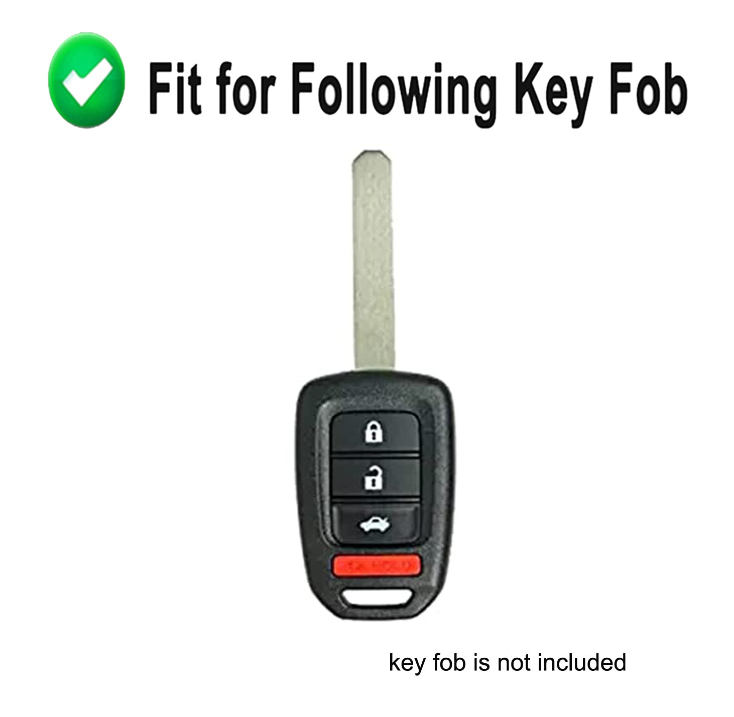 Premium Key Fob Cover Case for Honda Accord Civic CR-V HR-V - Durable Remote Key Holder Skin Protector & Keyless Entry Sleeve Accessories (Green) - Perfect for Car Key Protection & Daily Use