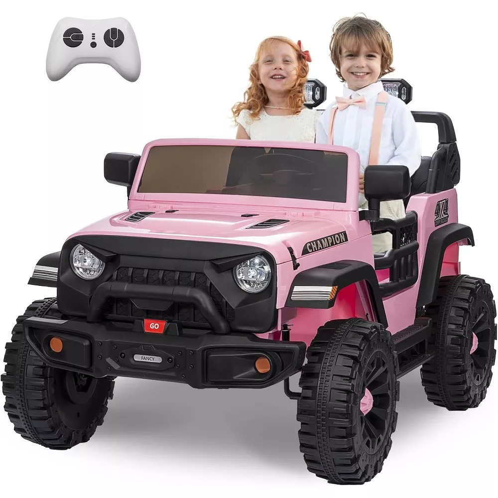 GARVEE 24V Kids Electric Ride On Car - 2 Seater XL Power Wheels for Ages 3+, 20