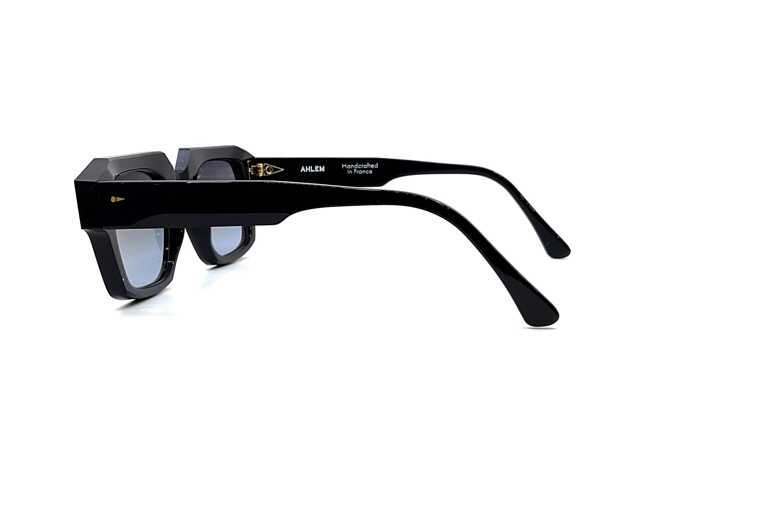 Ahlem Trudaine Sunglasses - Black Aviator Style for Men & Women | UV Protection, Polarized Lenses | Perfect for Driving, Travel & Outdoor Activities