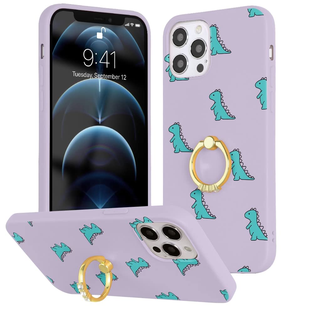 Samsung Galaxy A71 (4G) 6.7 Inch Shockproof Phone Case with Rotatable Ring Holder - Soft Silicone Flower Protective Cover for Women & Girls | Perfect for Work, Travel, and Everyday Use