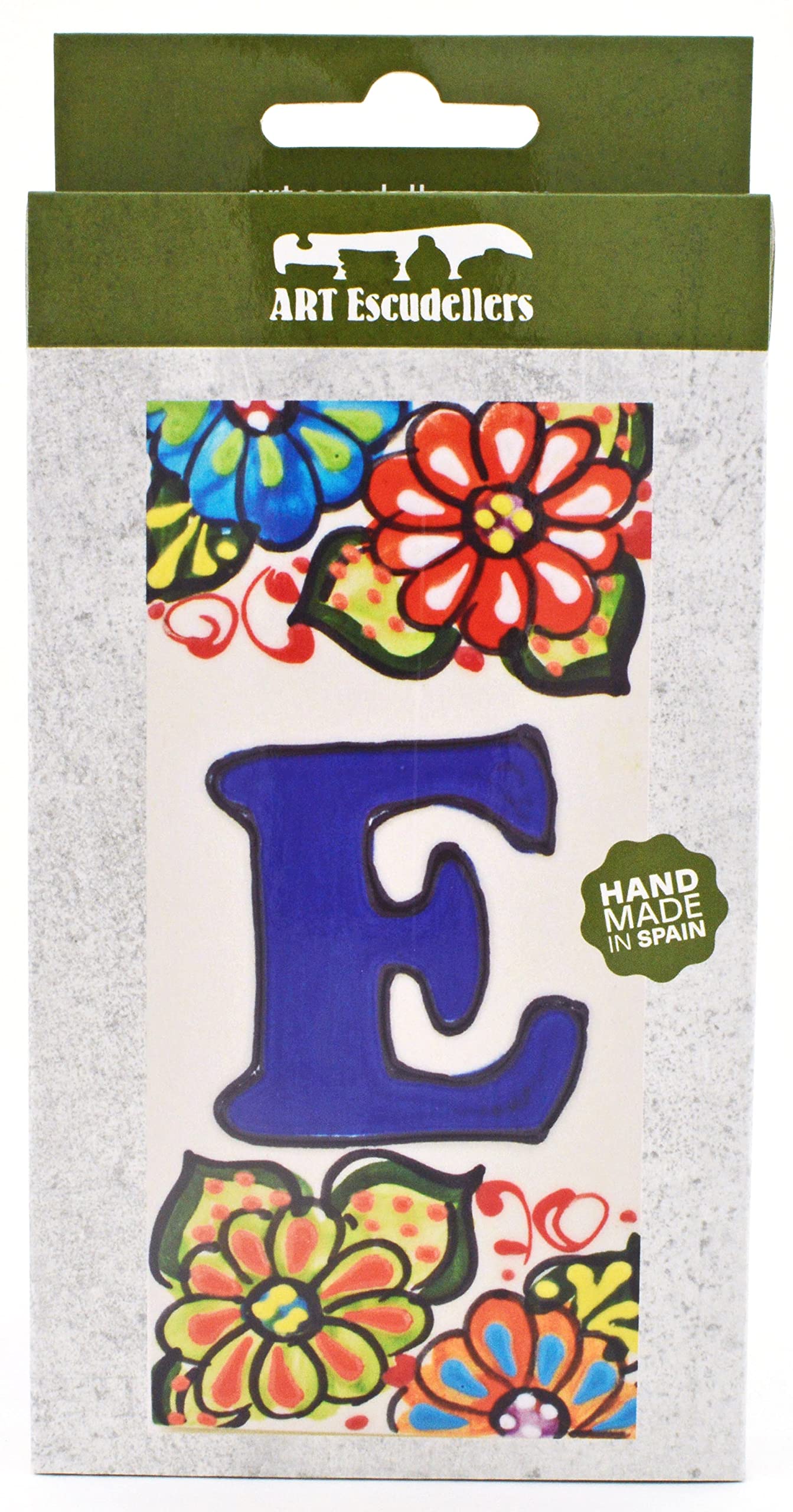 6 Inch Handpainted House Letter Tiles - Custom Address Signs, Names & Numbers for Home & Garden Decor - Durable Outdoor Address Plaques (Letter 