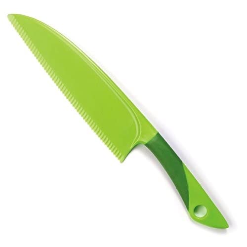 Norpro 4-Pack Lettuce Knives with Non-Stick Stainless Steel Blades - Prevents Browning, Ergonomic Soft Grip Handle - Perfect for Salads, Meal Prep & Healthy Cooking