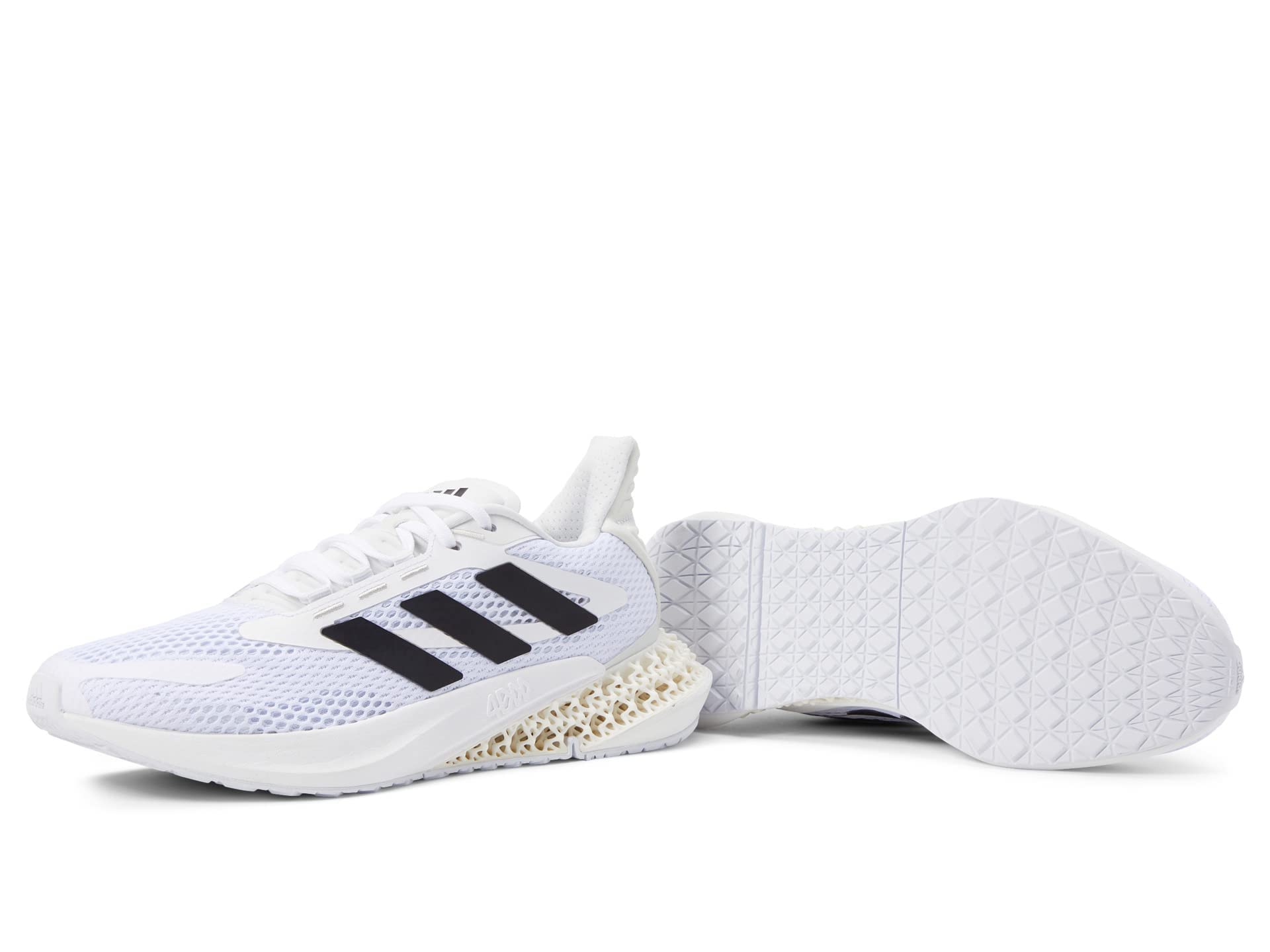 adidas 4DFWD Kick White/Black/Crystal White Men's Running Shoes Size 7.5 D (M) - Lightweight Performance Sneakers for Jogging, Gym Workouts & Daily Wear
