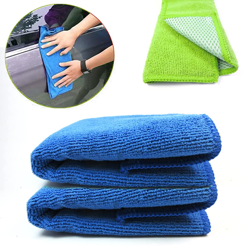 2 Pack Premium Microfiber Cleaning Cloths for Cars - 12