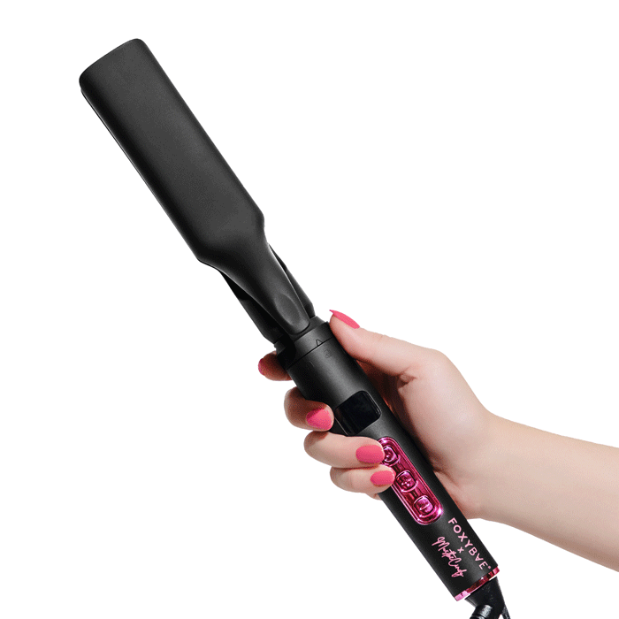 FoxyBae x MustBeCindy 3-in-1 Multi Styler Hair Tool - Curling Iron, Straightener & Wand for Salon-Quality Styling at Home | Perfect for Beach Waves, Sleek Straight Hair & Voluminous Curls
