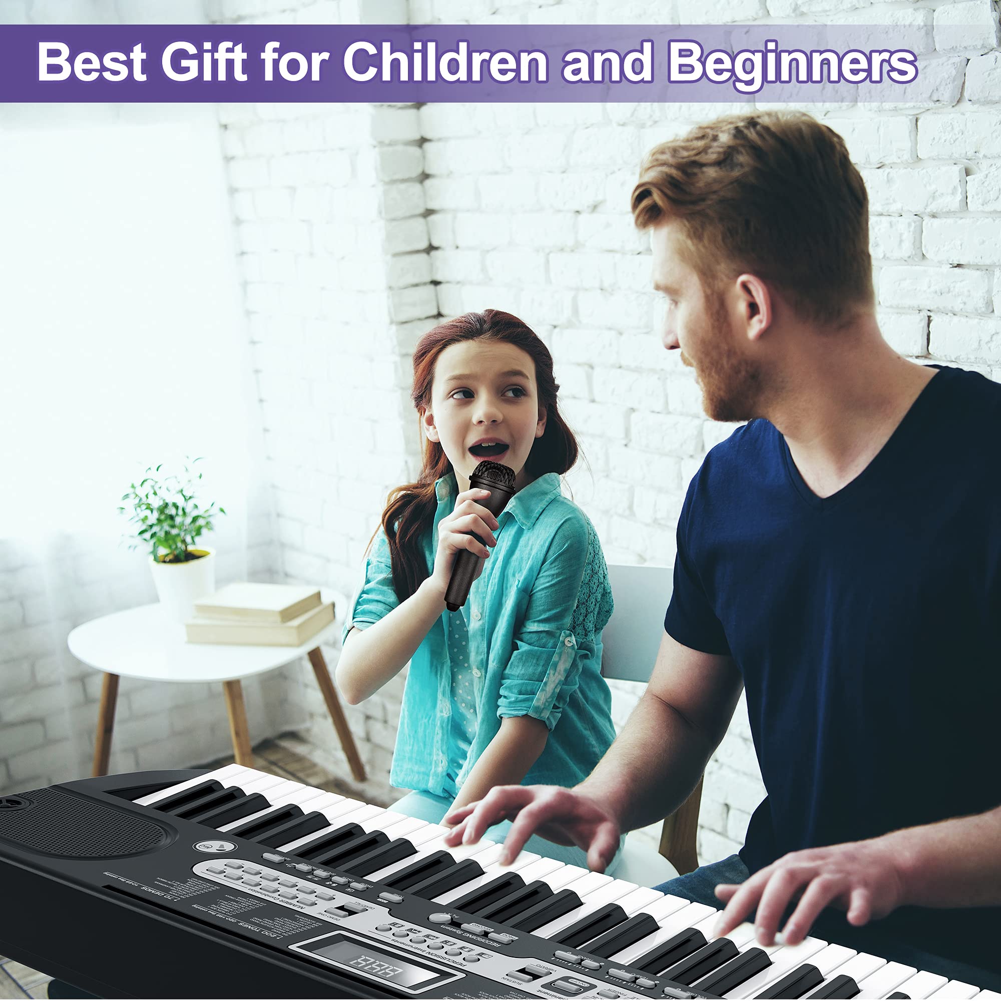 Alkmaar 61-Key Portable Electronic Keyboard Piano (BST8602) - Compact & Lightweight for Beginners, Travel, Home Practice & Live Performances