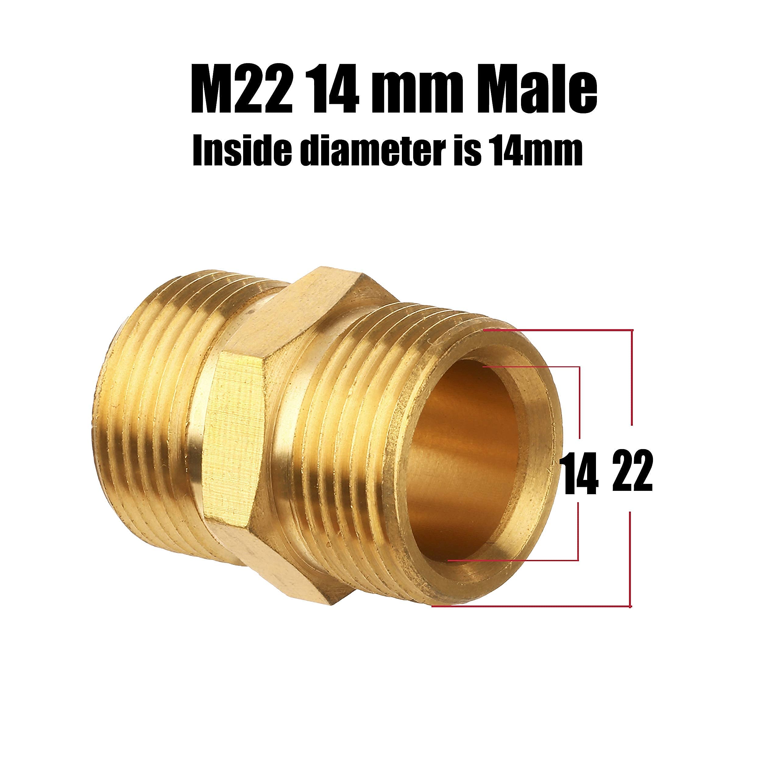 M MINGLE Pressure Washer Coupler 2-Pack - 4500 PSI High Pressure Quick Connect Fittings for Power Washer Accessories - Perfect for Car Washing, Deck Cleaning & Home Maintenance
