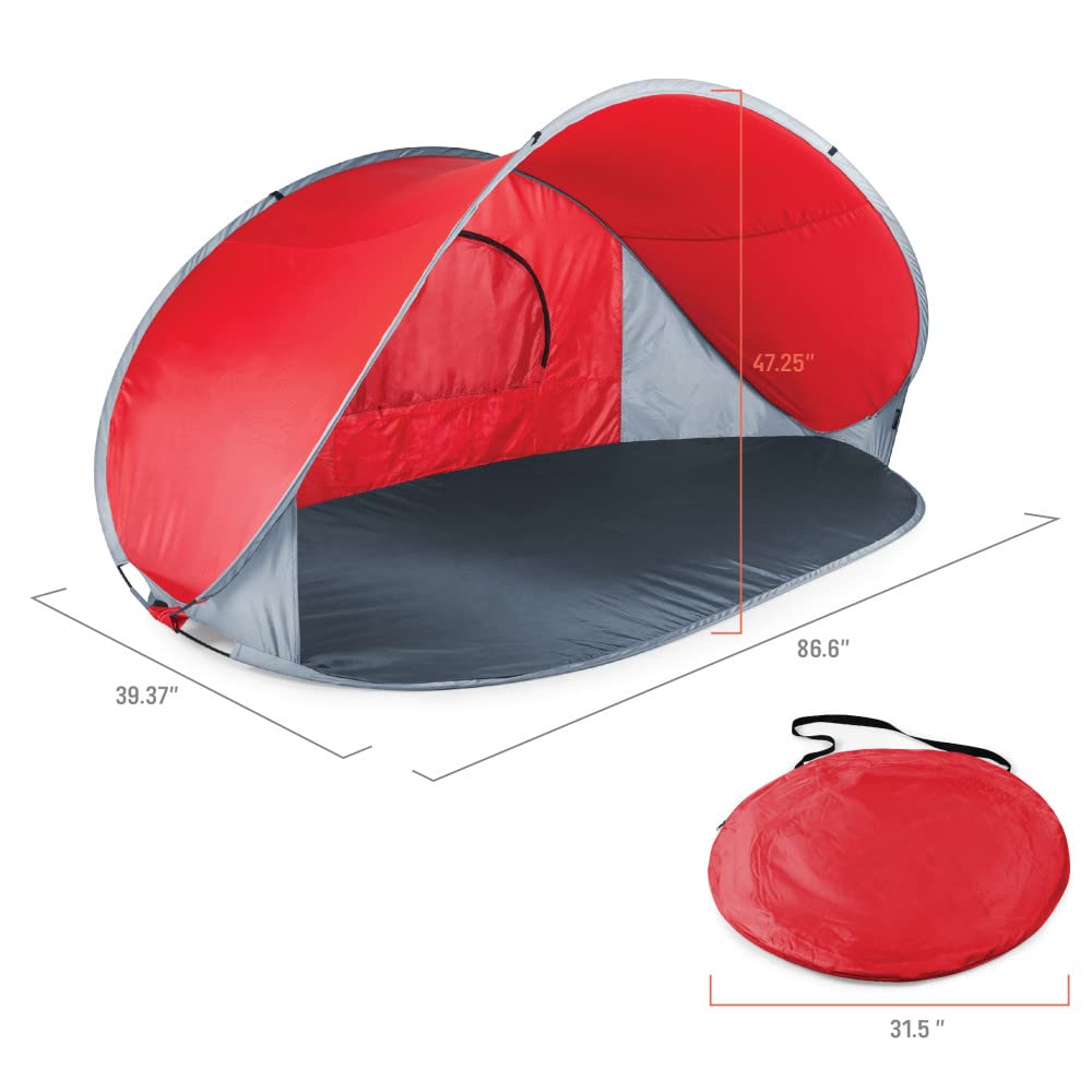 PICNIC TIME NFL Manta Portable Beach Tent - Instant Pop Up Sun Shelter for Beach, Camping, Backyard, Sports & Outdoor Adventures