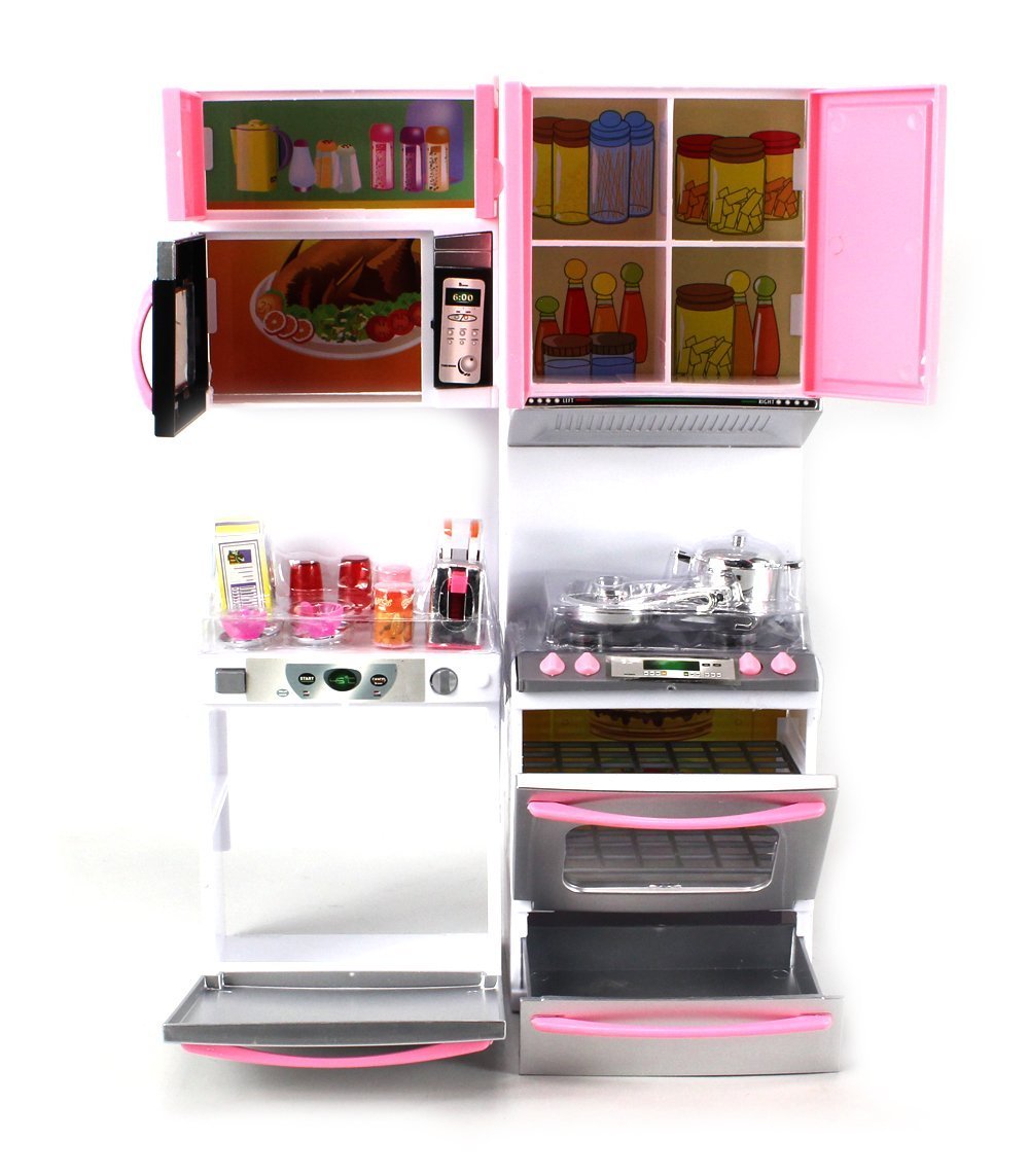 Battery Operated Toy Kitchen Playset for 11.5