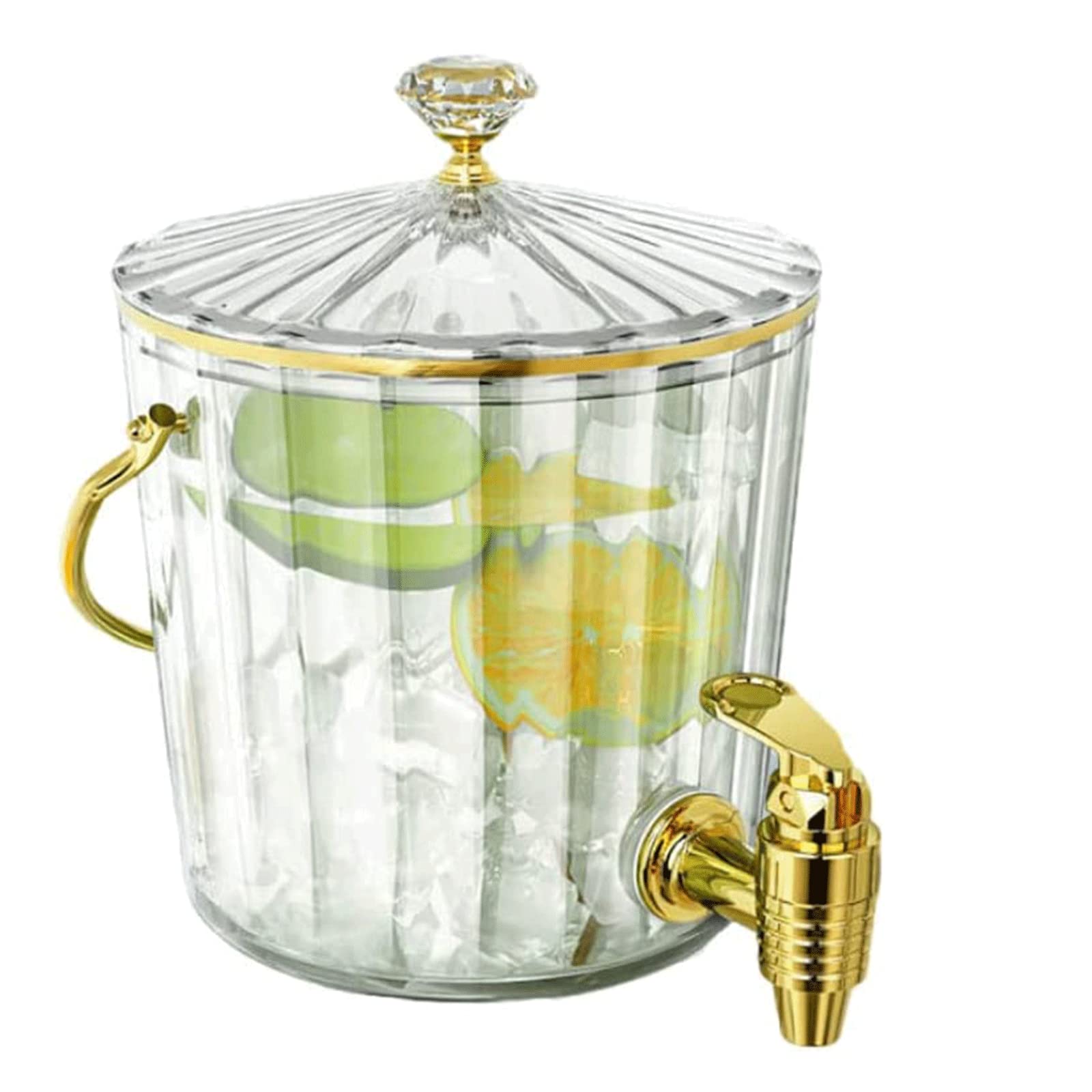 LIOONS 2L Clear Acrylic Beverage Dispenser with Faucet - Perfect for Home Parties, Buffets & Events - Water, Juice, Lemonade Drink Dispenser - Beautiful & Practical Serving Container