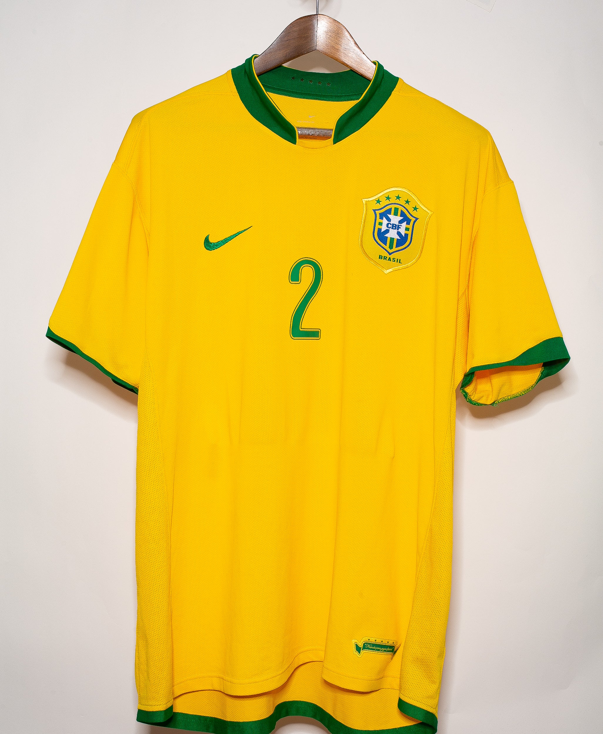 2006 Brazil Home #2 Cafu Soccer Jersey (2XL) - Authentic Retro Football Shirt for Fans & Collectors - Perfect for Matches, Gifts & Memorabilia