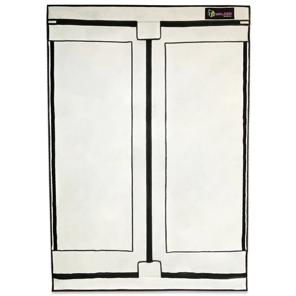 3-Tier LED Grow Tent Kit for Indoor Plants - Walden White Hydroponic System with Full Spectrum Lighting - Perfect for Home Gardening, Herbs, and Seedlings