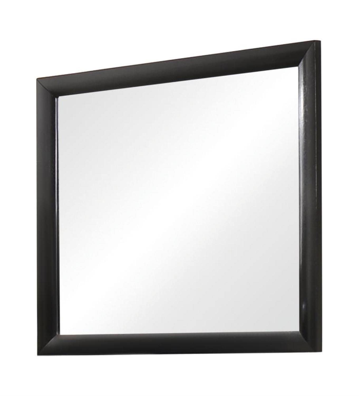Coaster Home Furnishings Briana Rectangle Dresser Mirror in Black - Perfect for Bedroom Vanity & Dresser Decor