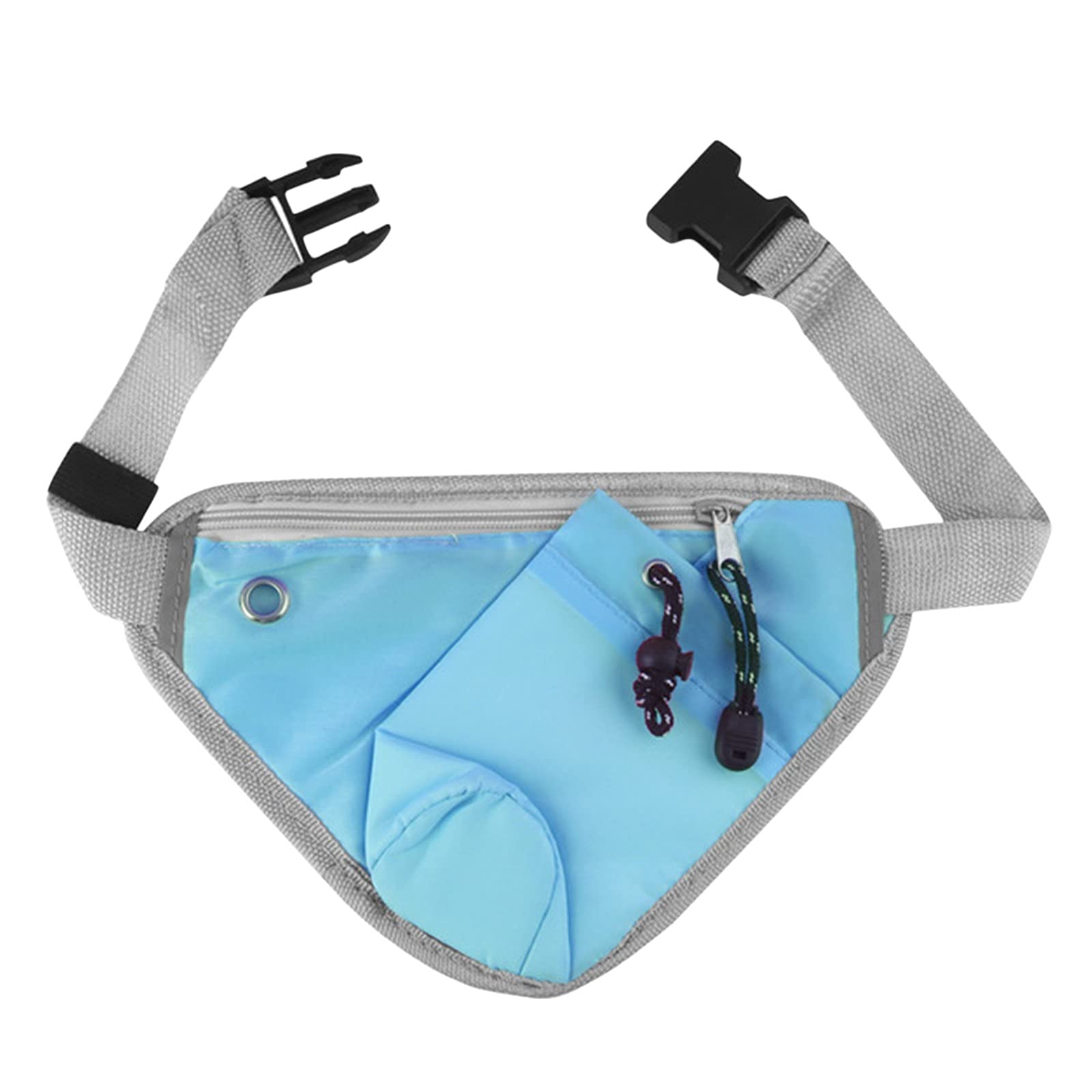Running & Cycling Water Bottle Pockets - Adjustable Hydration Belt for Hiking, Camping & Outdoor Sports (Blue, One Size) - Perfect for Jogging, Biking & Adventure Activities