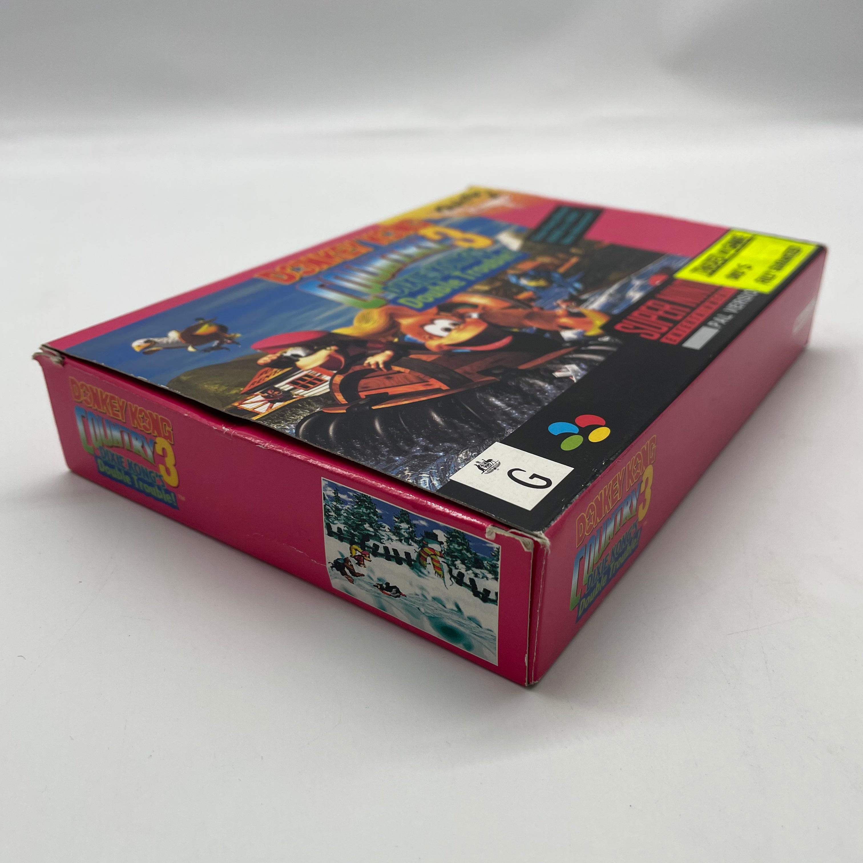 Donkey Kong Country 3 Dixie Kong's Double Trouble - Complete SNES Game Box Set for Super Nintendo Entertainment System | Retro Gaming, Collector's Item, 90s Nostalgia