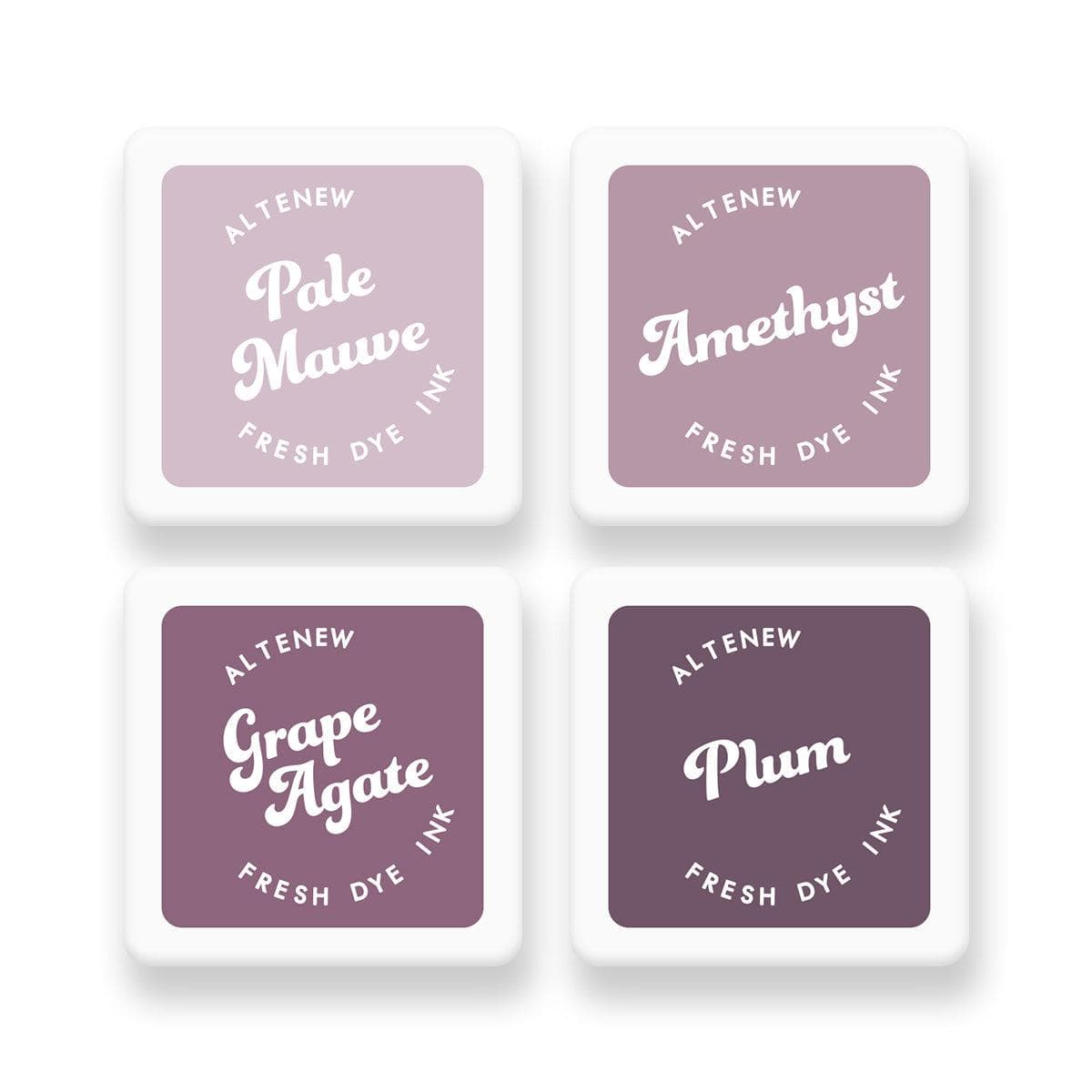 Sugarplums Fresh Dye Ink Mini Cube Set - 24 Vibrant Watercolor Pads for Card Making, Scrapbooking & DIY Crafts - Perfect for Artists, Calligraphy & Mixed Media Projects