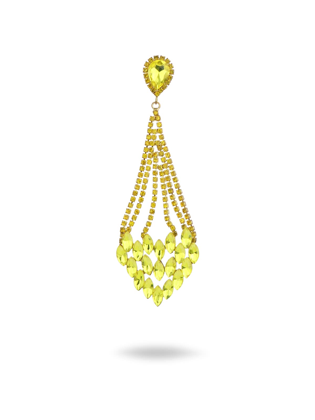Zirconia Drop Earrings for Women - Elegant Silver Dangle Earrings with Crystal Rhinestones, Perfect for Bridal, Wedding, Party & Gift Giving | Great for Evening Events, Date Nights & Special Occasions