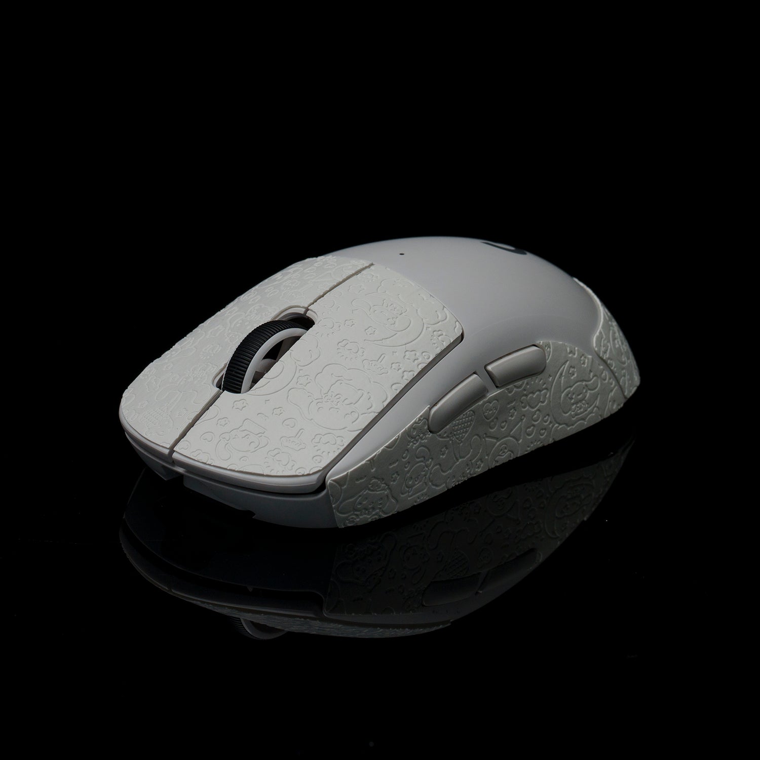 BT.L Mouse Grip V4 for Logitech G Pro X Superlight & Superlight 2 - White Cartoon Design Gaming Grip Tape - Enhanced Control for FPS, MOBA & Esports