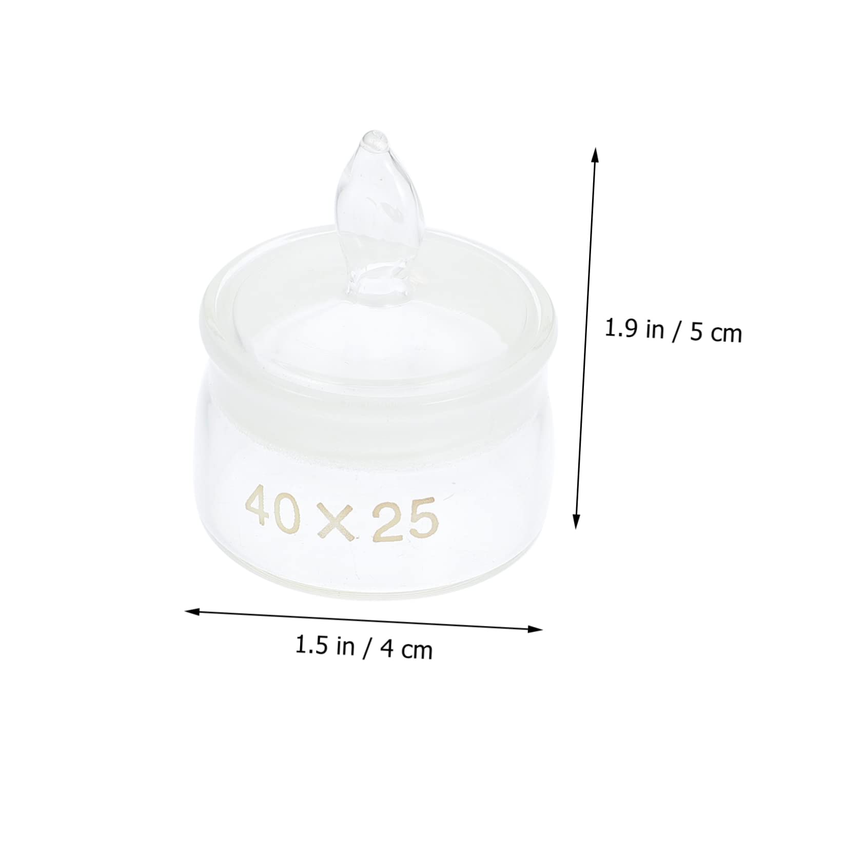 SOLUSTRE 2-Pack Glass Weighing Bottles with Graduations - 50ml Lab Sample Bottles, Weighing Flask & Holder for Chemistry Experiments, Scientific Research, and Precise Liquid Measurements in Laboratories