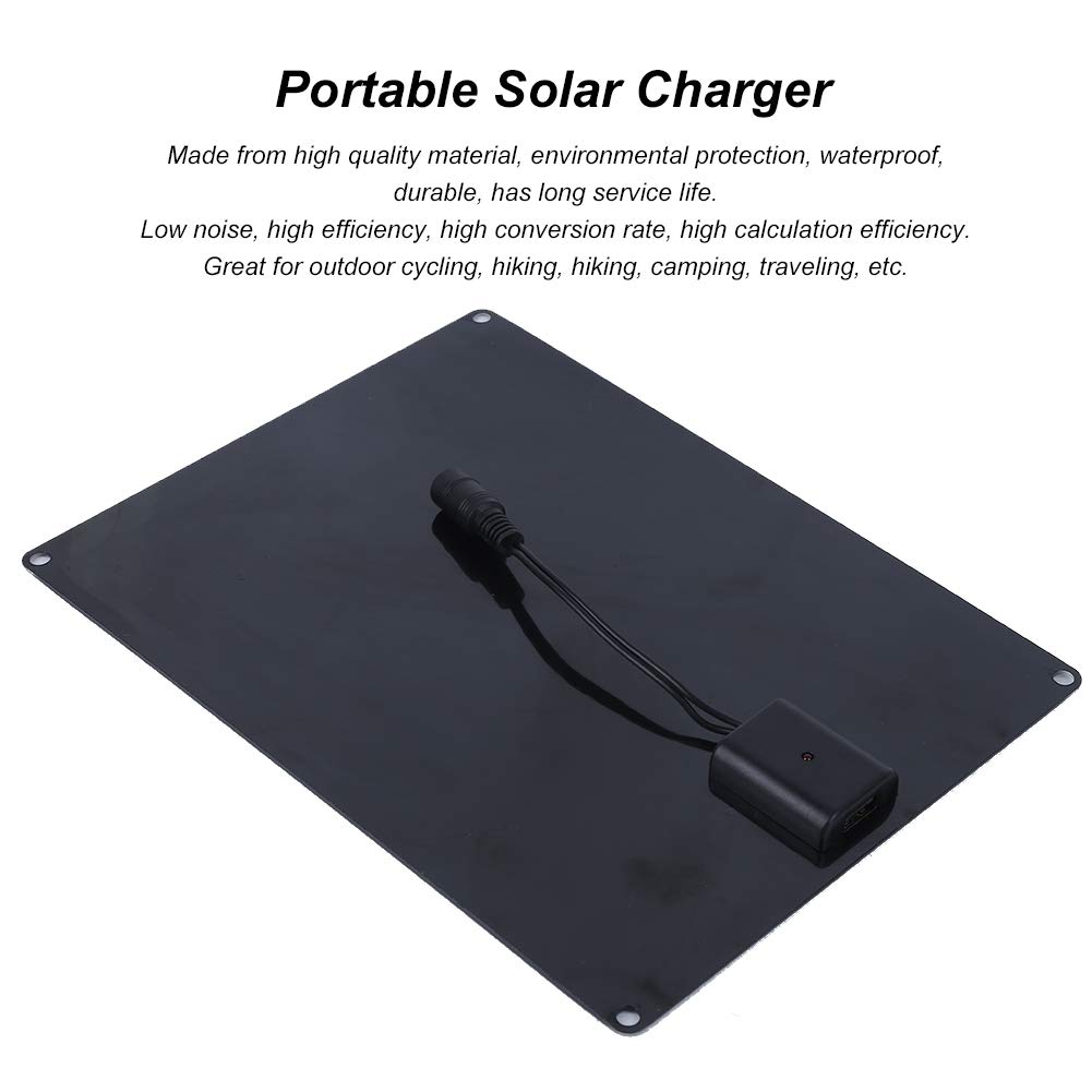 Portable Solar Charger - Waterproof & Durable Solar Panel for Outdoor, Camping, Hiking, Emergencies - Reliable Power Bank for Phones, Tablets & USB Devices
