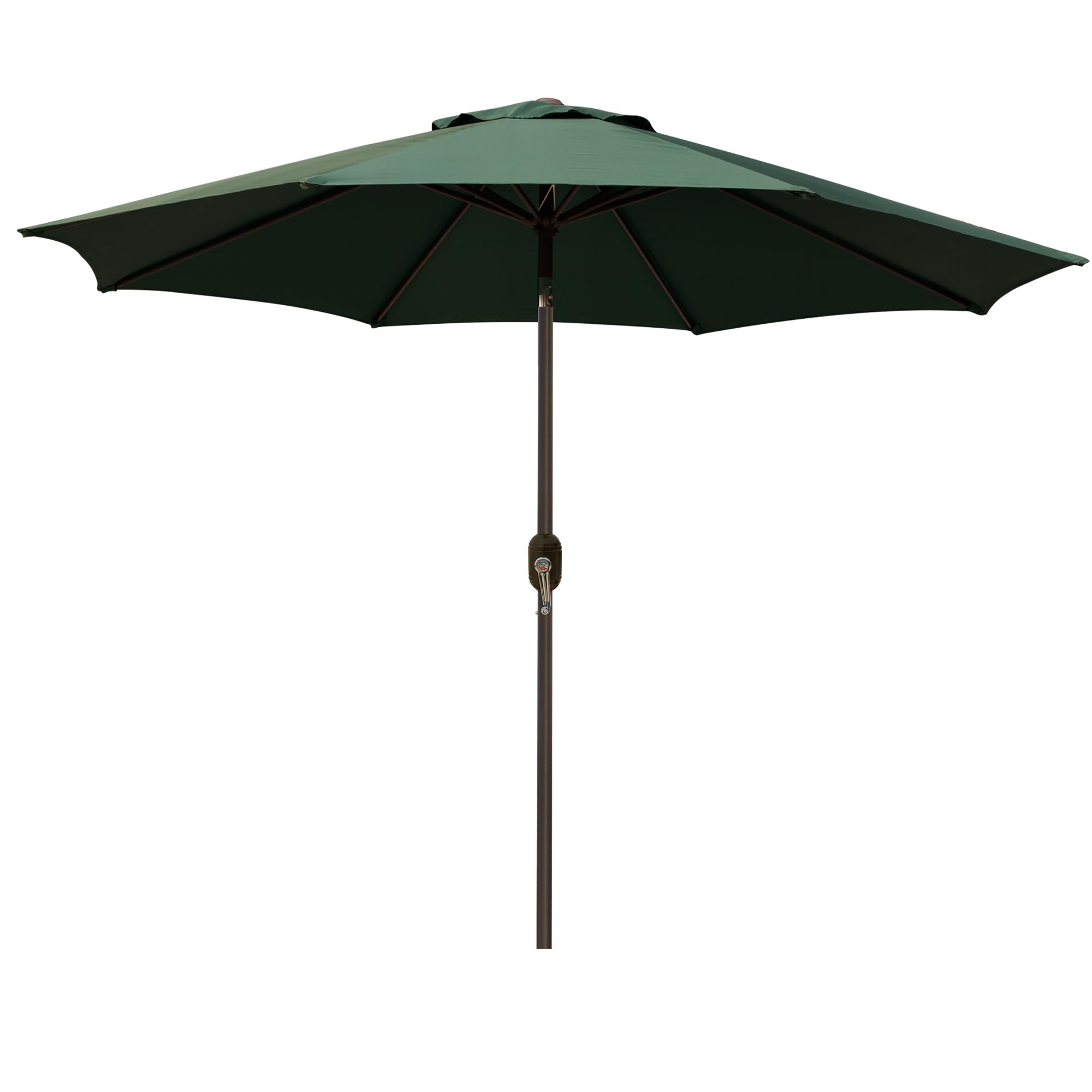 Blissun 9' Outdoor Patio Umbrella with 8 Sturdy Ribs - Push Button Tilt & Crank - Perfect for Backyard, Garden, Poolside, and Restaurant Outdoor Dining