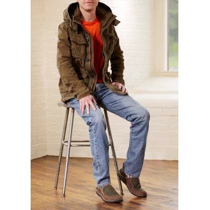 **Men's Comfortable Rambler Mule Slippers with Indoor/Outdoor Sole - Soft & Durable for Home, Office, and Outdoor Use**